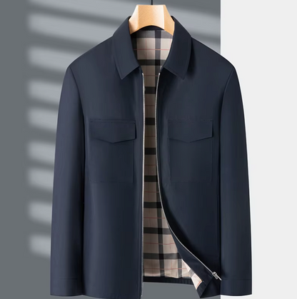 Herren Slim-Fit Blazer Übergangsjacke Modern