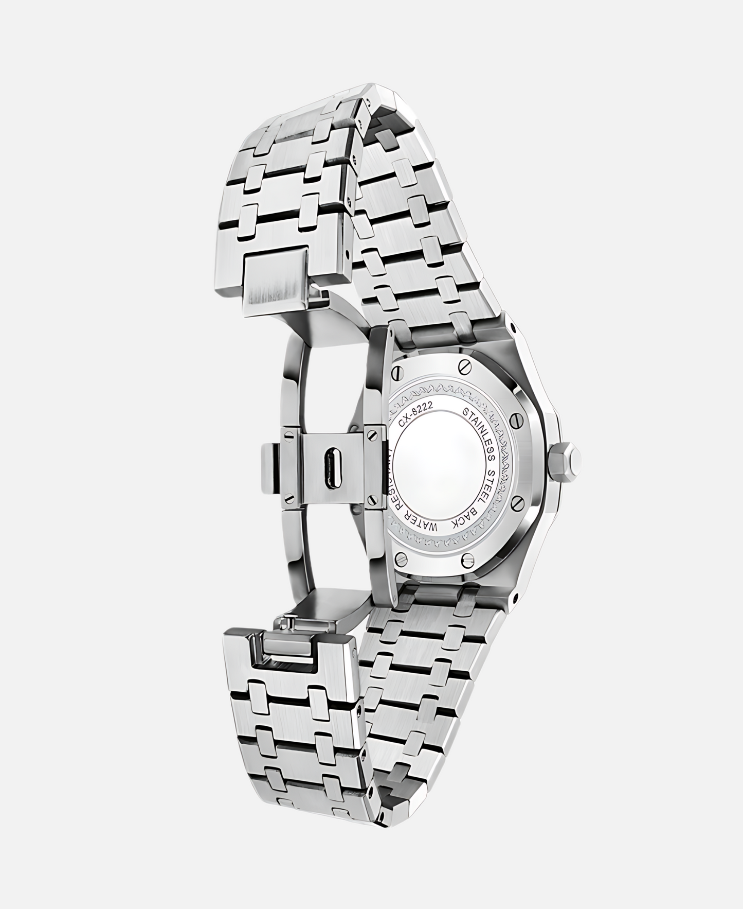Herren Armbanduhr Edelstahl 41mm Elegant es Lederband
