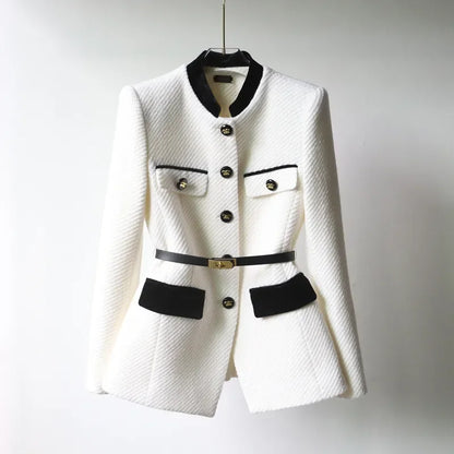Damen Wollmantel Elegant Lang
