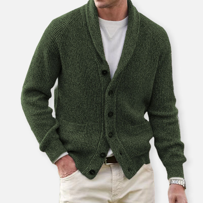 Herren Cardigan Warm aus Strickstoff Bequem
