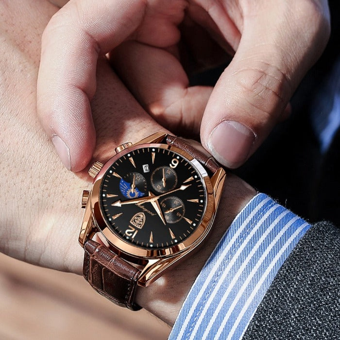 Herrenuhr Edelstahl Automatik Elegant