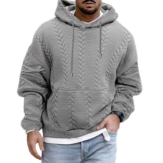 Herren Kapuzenpullover Warm Bequem Schwarz - Norvielle