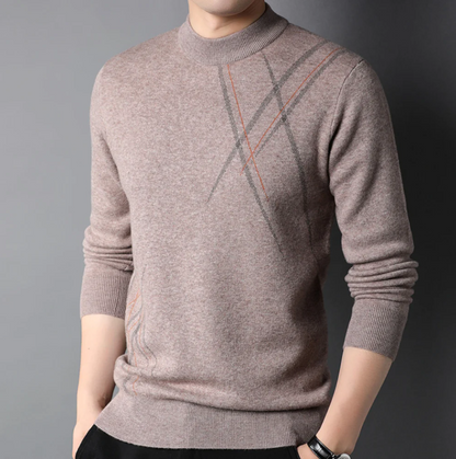 Herren Pullover Rundhals Hochwertig