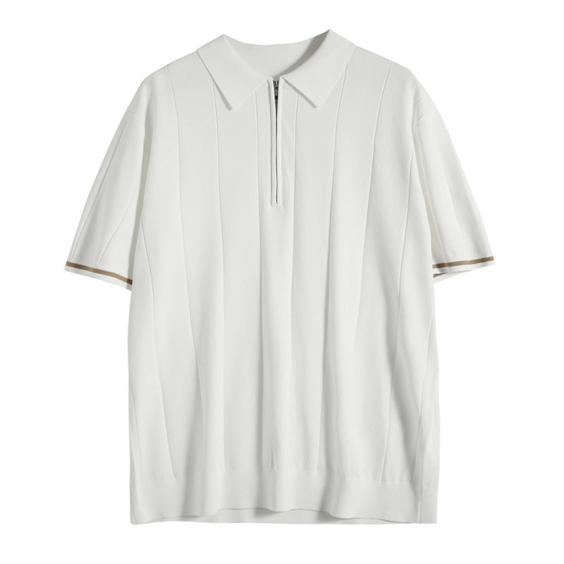 Herren Polo Slim Fit Elegantes Casual-Shirt