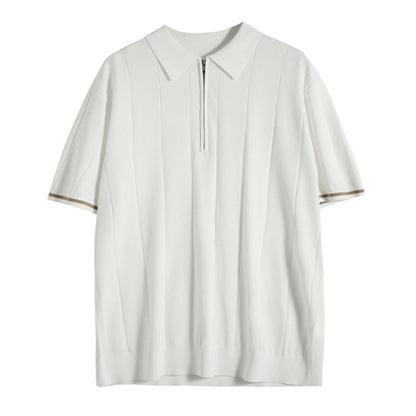 Herren Polo Slim Fit Elegantes Casual-Shirt
