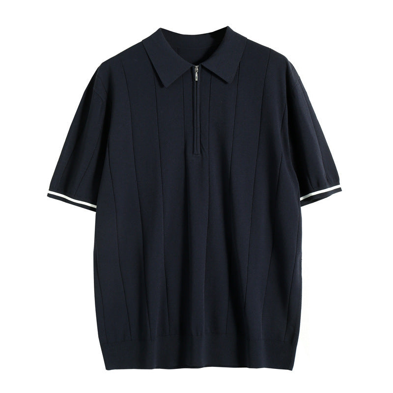 Herren Polo Slim Fit Elegantes Casual-Shirt