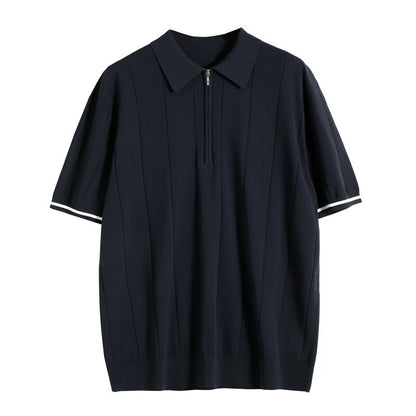 Herren Polo Slim Fit Elegantes Casual-Shirt