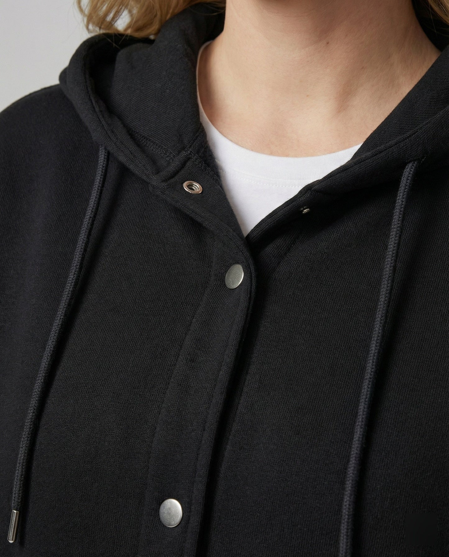 Große Damen Kapuzenjacke Oversize Raglanärmel