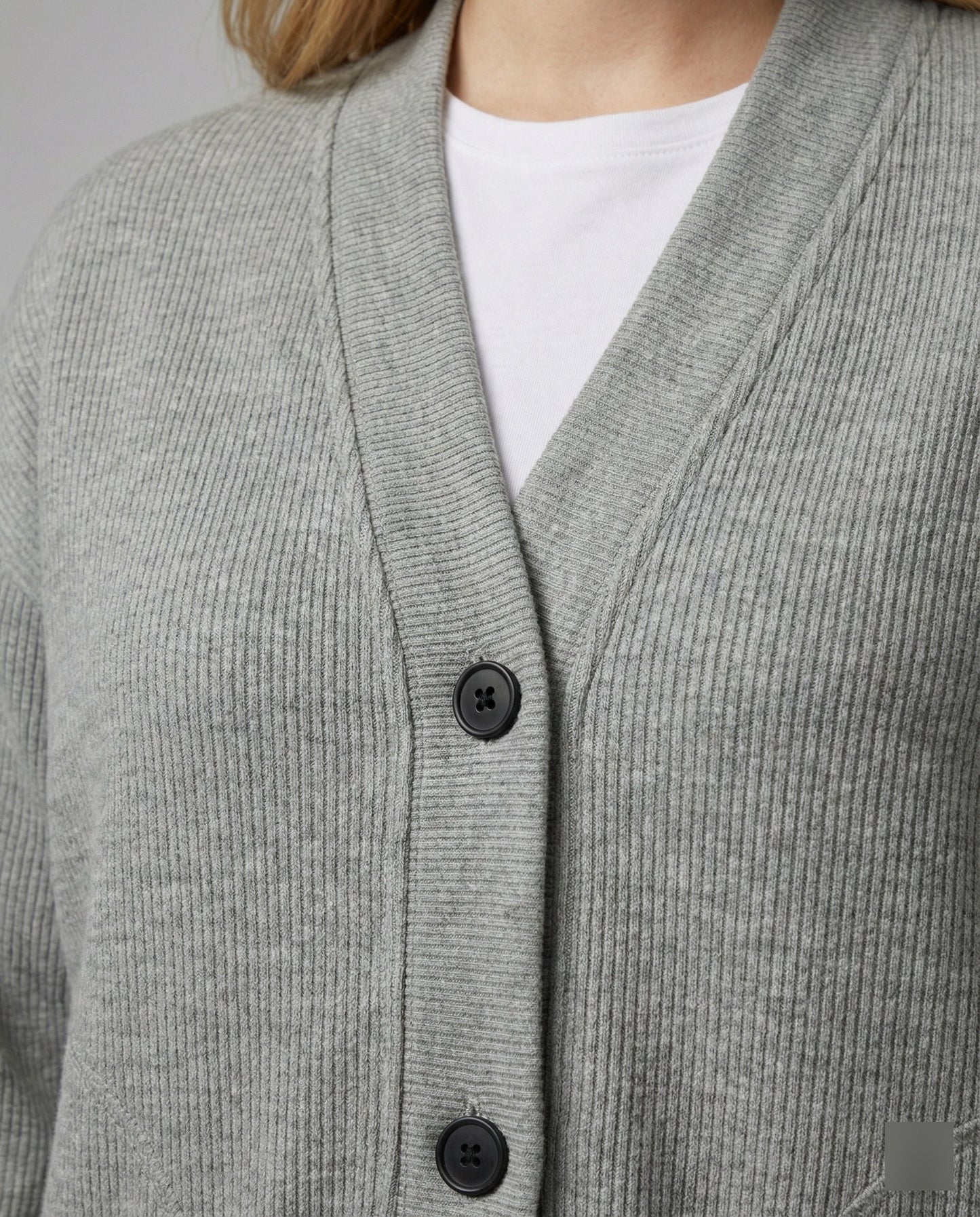 Damen Strickjacke Mit Taschen Und Knöpfen Groß