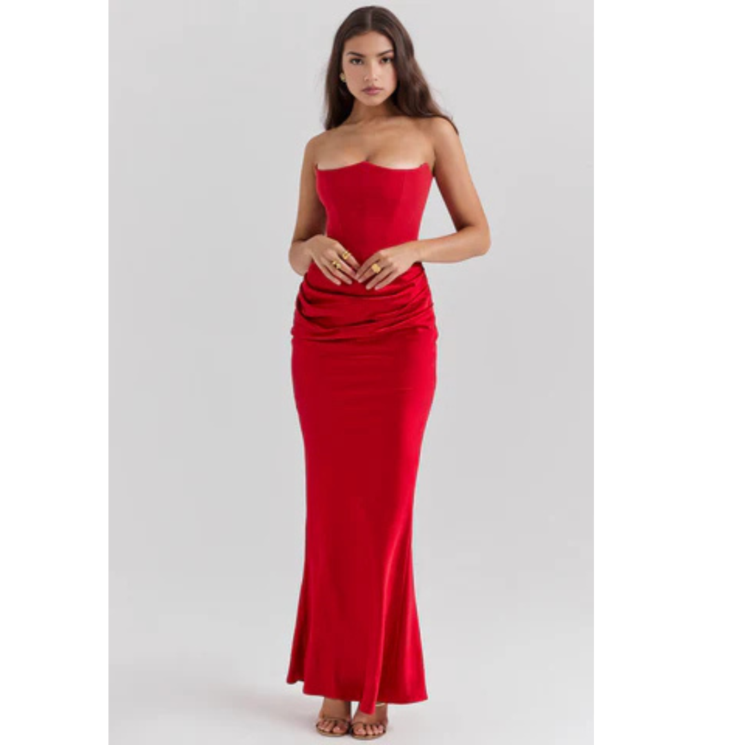Damen Langkleid Hochzeitsgäste Formal Bodycon
