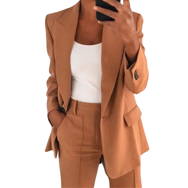 Damen Business-Anzug Blazer-Hose-Set