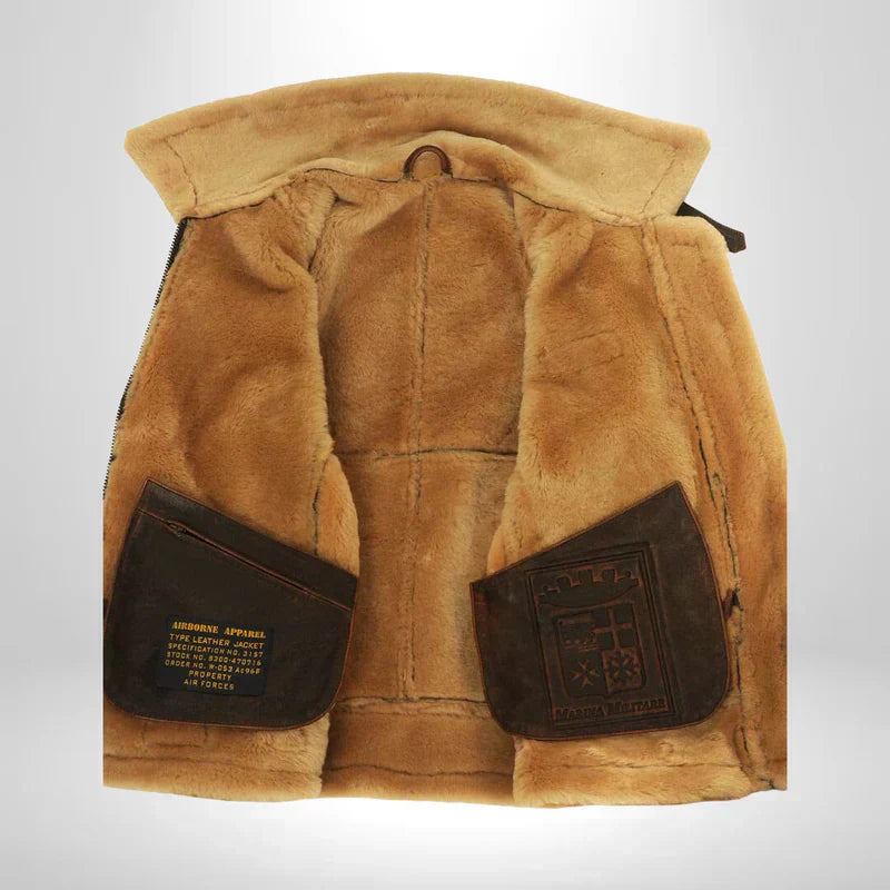 Lederjacke Damen Fellkragen Winter