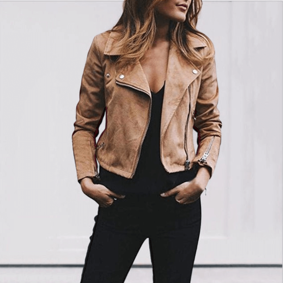 Damen Kurzjacke Warm Lässig Mit Innenschicht - Norvielle