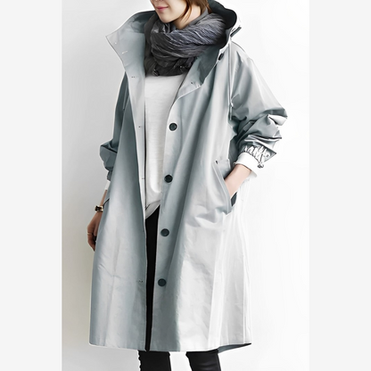 Wasserdichte Damen Winterjacke Lang Mit Kapuze