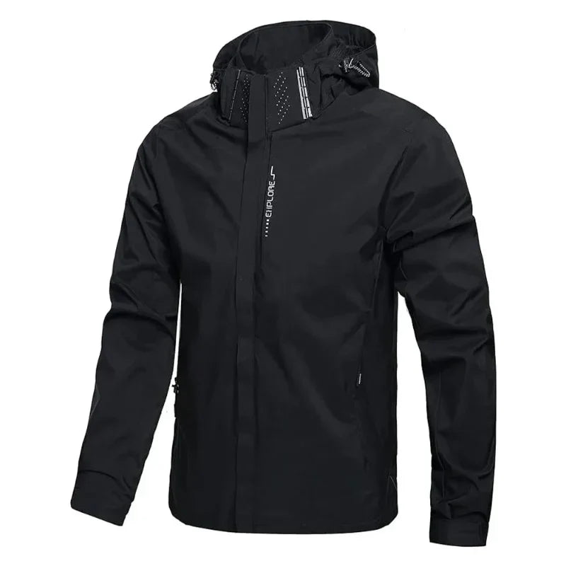 Herren Regenjacke Wasserdicht Atmungsaktiv Outdoor - Norvielle