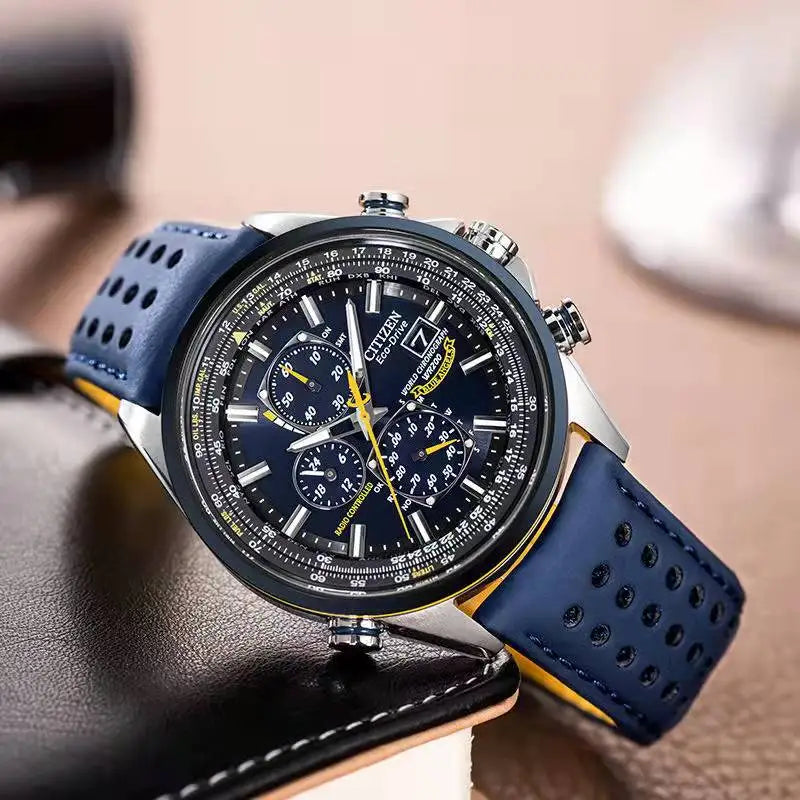 Herrenuhr Quarz Ledergurt Elegantes Design