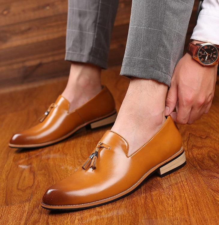 Herren Leder Loafer Elegant