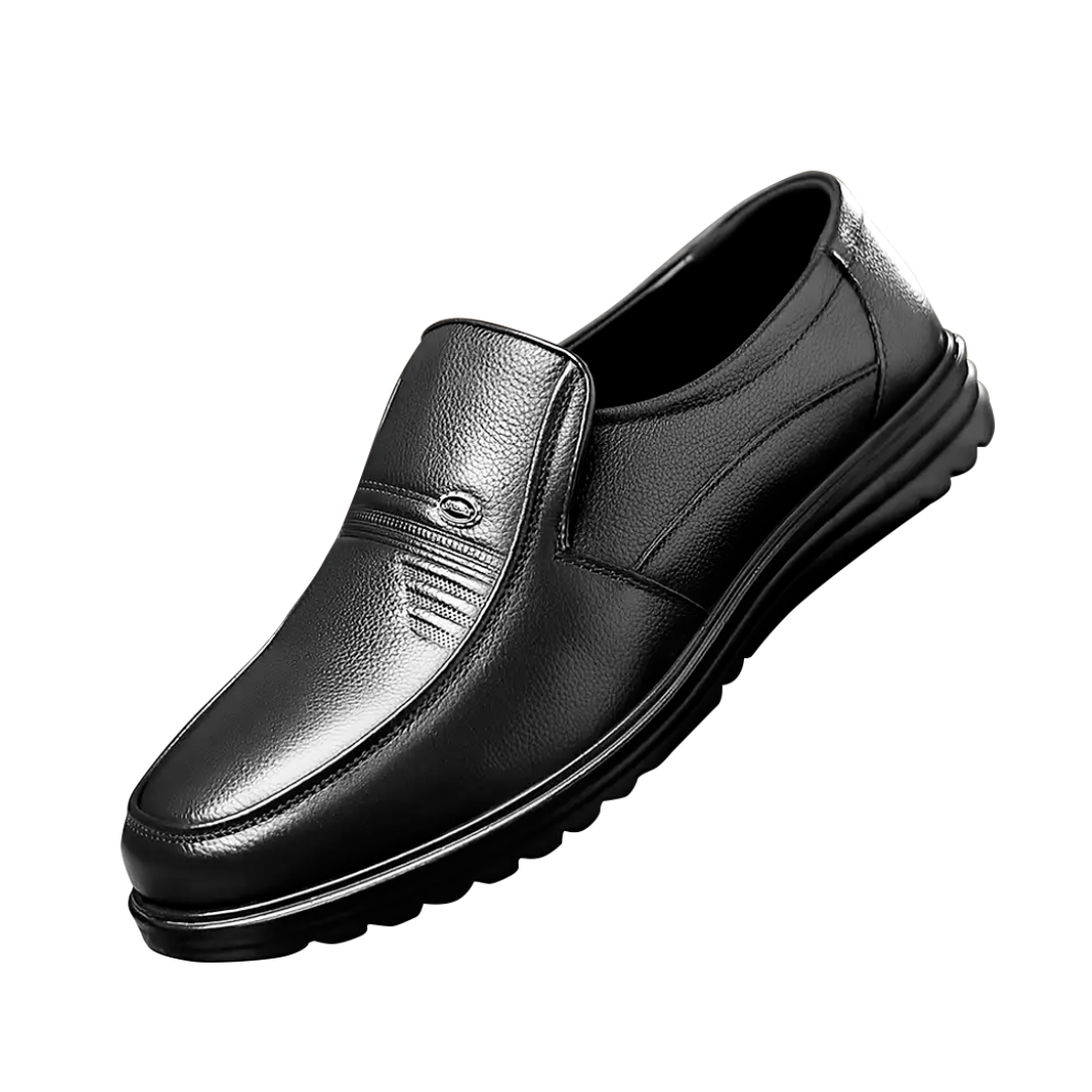 Herren Leder Loafer Schuhe Bequem Elegant