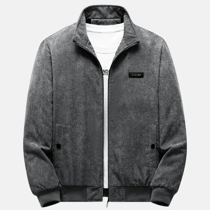 Herren Lederjacke Retro Stil Lässig Schwarz - Norvielle