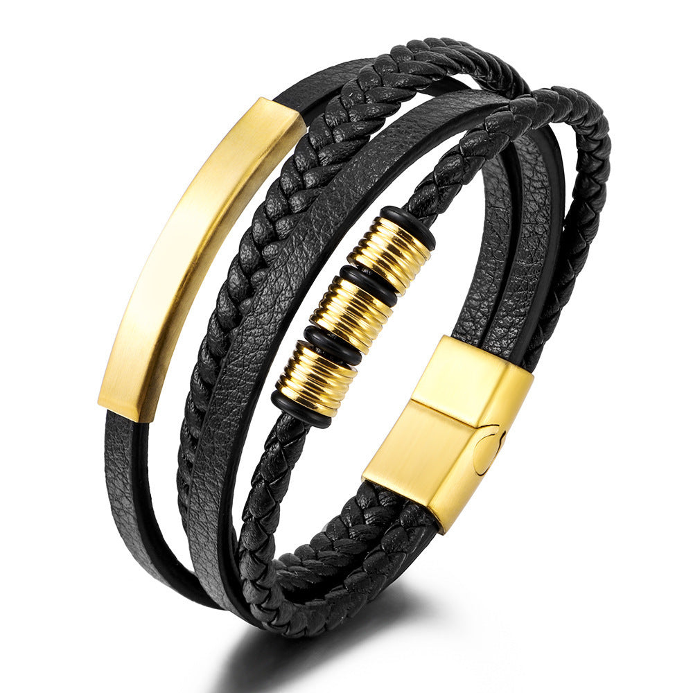 Herren Lederarmband Elegantes Design