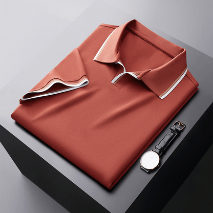 Herren Poloshirt aus Seide Elegantes Qualitätsshirt
