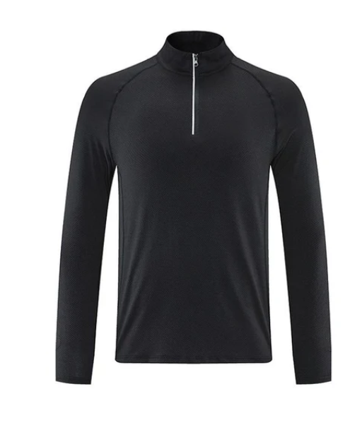 Herren Funktionsshirt Atmungsaktiv Reißverschluss