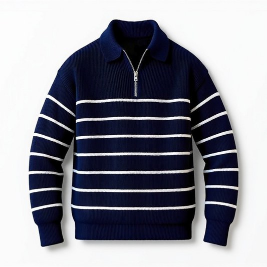 Herren Strickpullover Gestreift Baumwolle Bequem - Norvielle