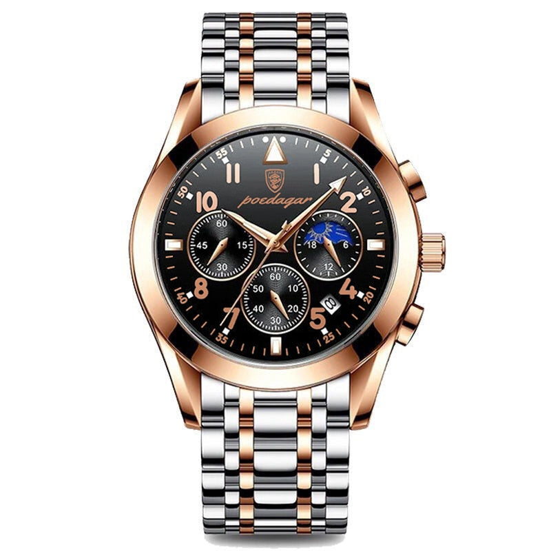 Herren Armbanduhr Edelstahl Elegantes Design