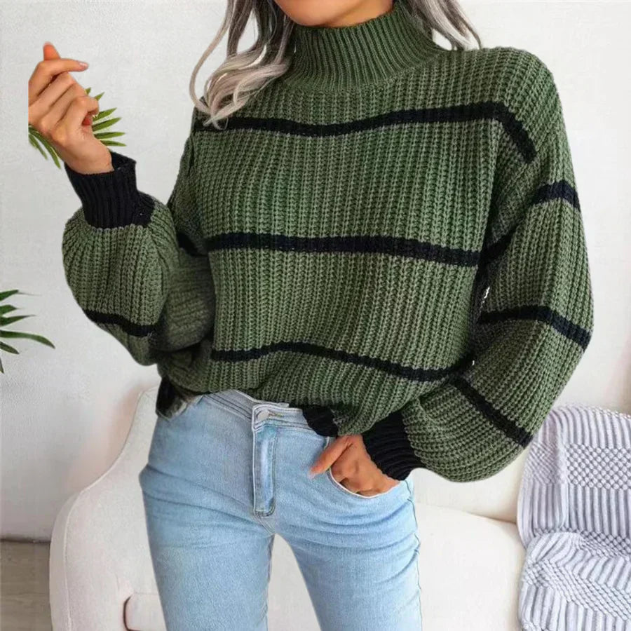 Damen Pullover Baumwolle Elegant Weich - Norvielle