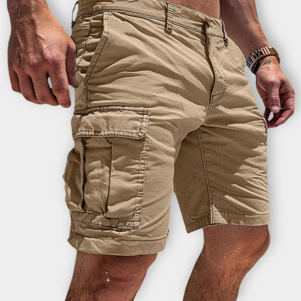 Herren Cargo Shorts Bequem Mit Seitentaschen