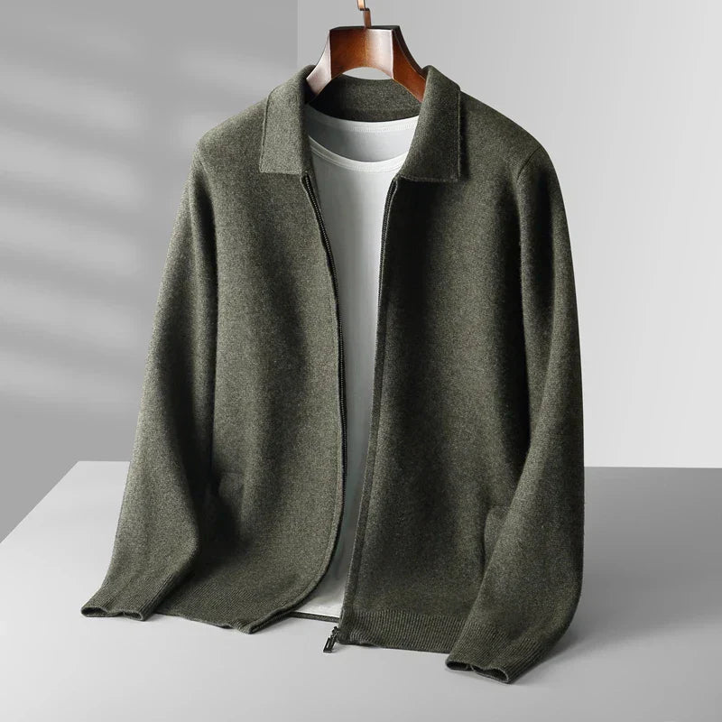 Herren Kaschmir Strickjacke Weich Elegant