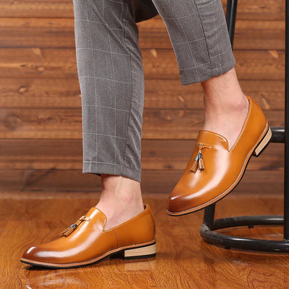 Herren Leder Loafer Elegant