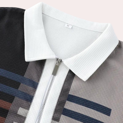 Herren Polo-Shirt Atmungsaktives Material Sportlich Elegant Mit