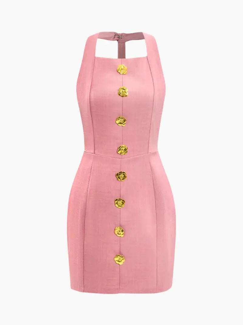 Marlene | Halter Rückenfreies Minikleid Zendoo.de
