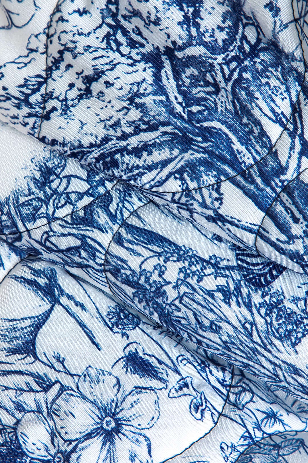 Damen Steppjacke Geblümt Blumenmuster Modern