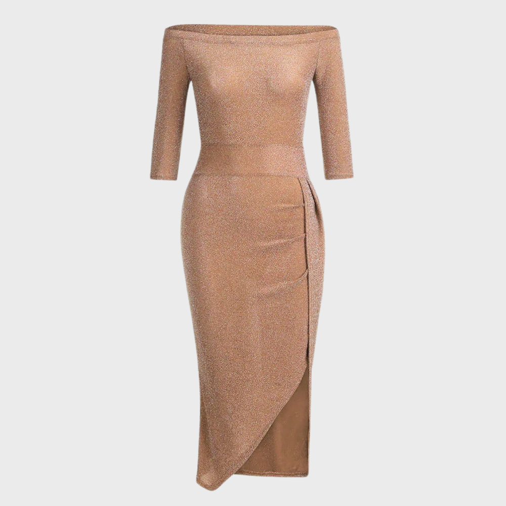 Berlin Chic Damen Abendkleid Glitzer