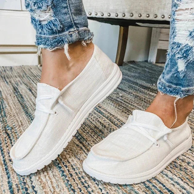 Damen Schnürschuhe Braun Leder Retro