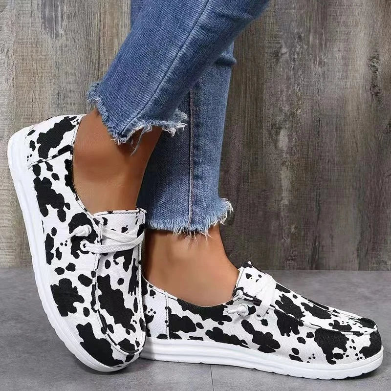 Damen Schnürschuhe Braun Leder Retro