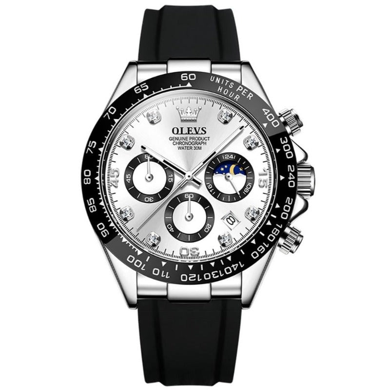 Herren Edelstahl Armbanduhr Elegantes Analogdesign