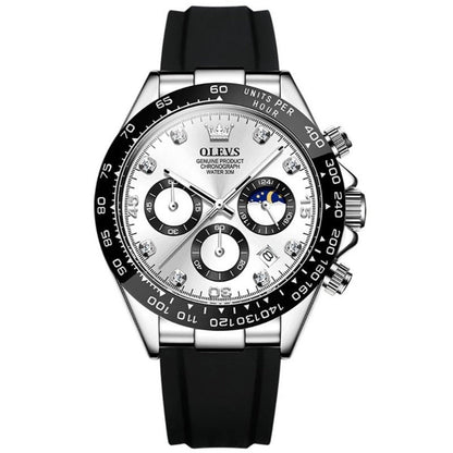 Herren Edelstahl Armbanduhr Elegantes Analogdesign