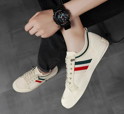 Herren Leder Sneaker Laufschuhe
