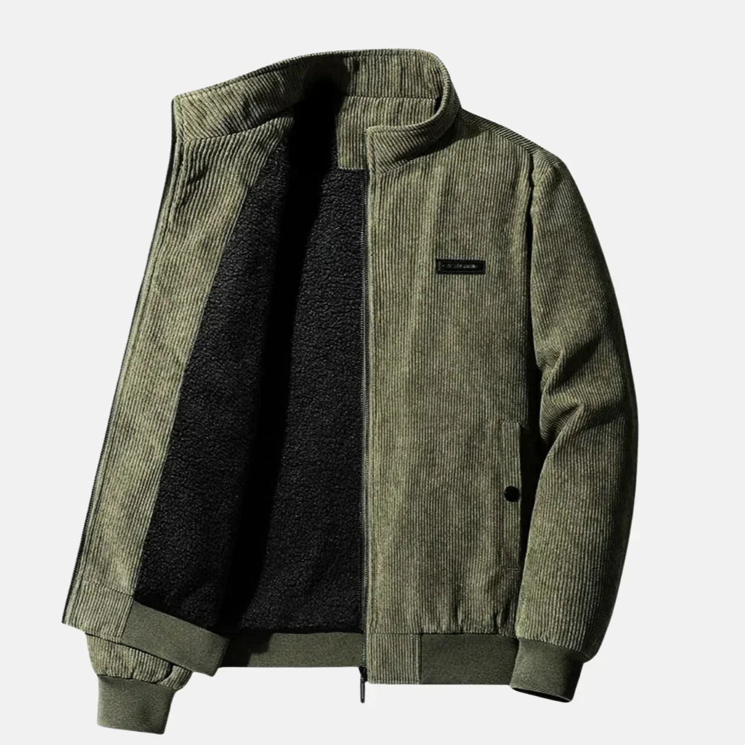 Herren Lederjacke Retro Stil Lässig
