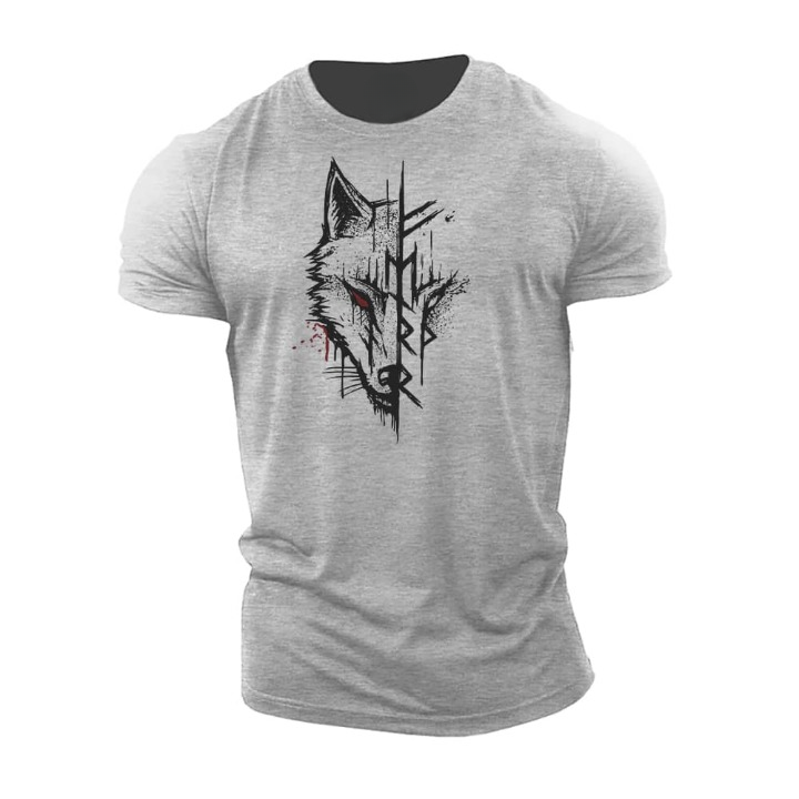 Herren T-Shirt Kurzarm Modern Nordisch