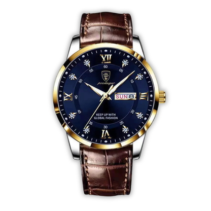 Herrenuhr Lederband Schweizer Qualität Elegantes Design