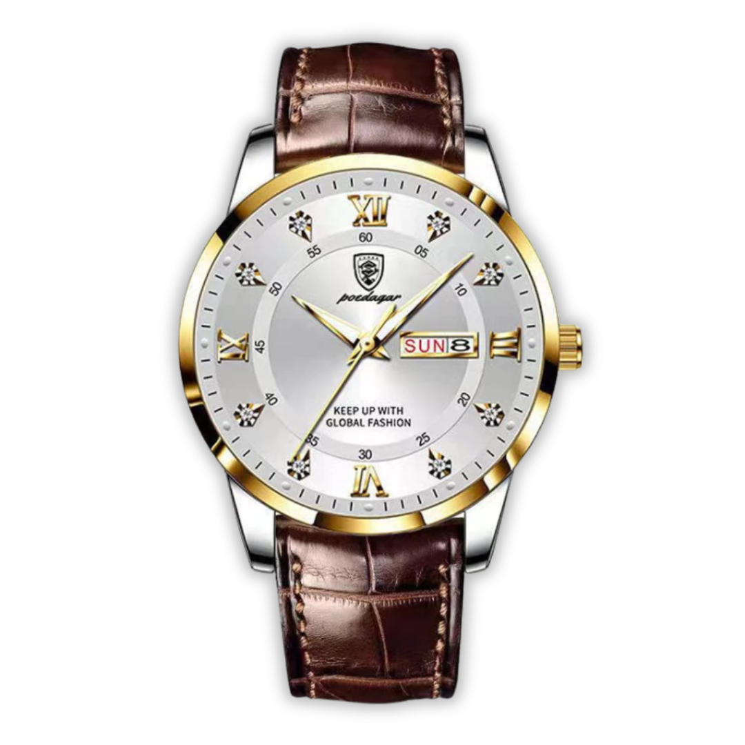 Herrenuhr Lederband Schweizer Qualität Elegantes Design