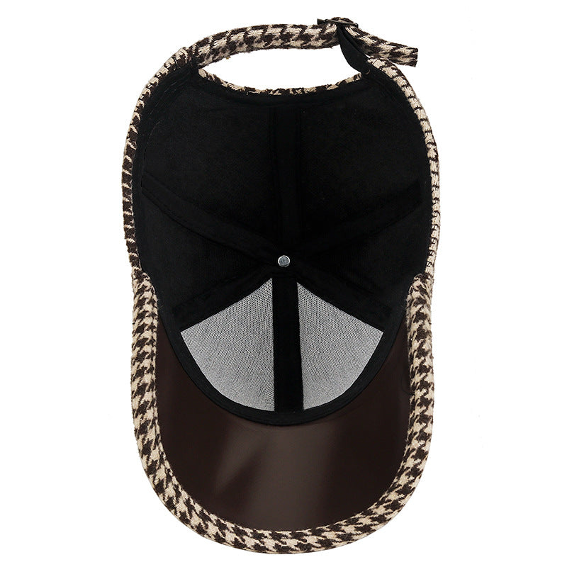 Herren Leder Mütze Elegant