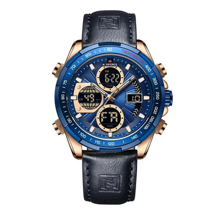 Herren Edelstahl Armbanduhr Marine Chrono