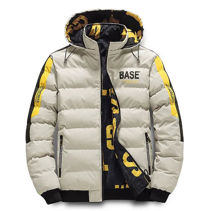 Herren Winterjacke Daunenfüllung Warm Isoliert