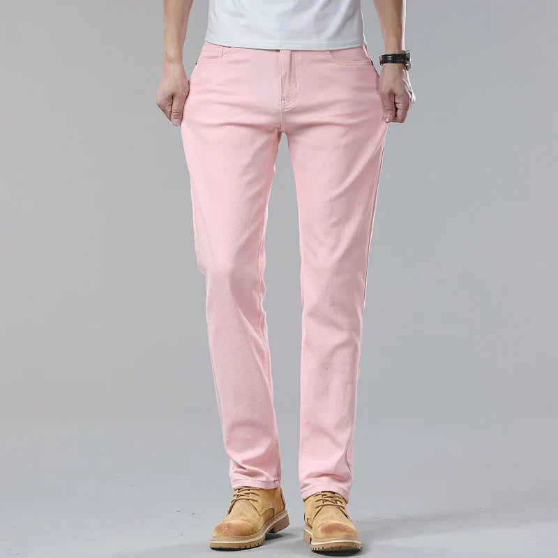 Herren Slim-Fit-Jeans Schmal Denim