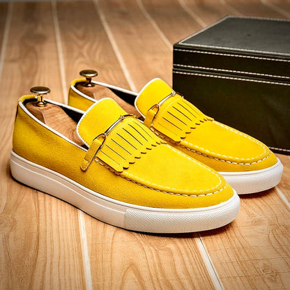 Herren Loafer Schuhe Wildleder Braun Elegant - Norvielle